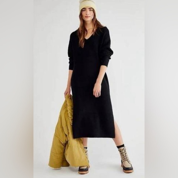 Free People Beach Claudia Hooded Sweater Dress size small Oversized - Picture 16 of 16
